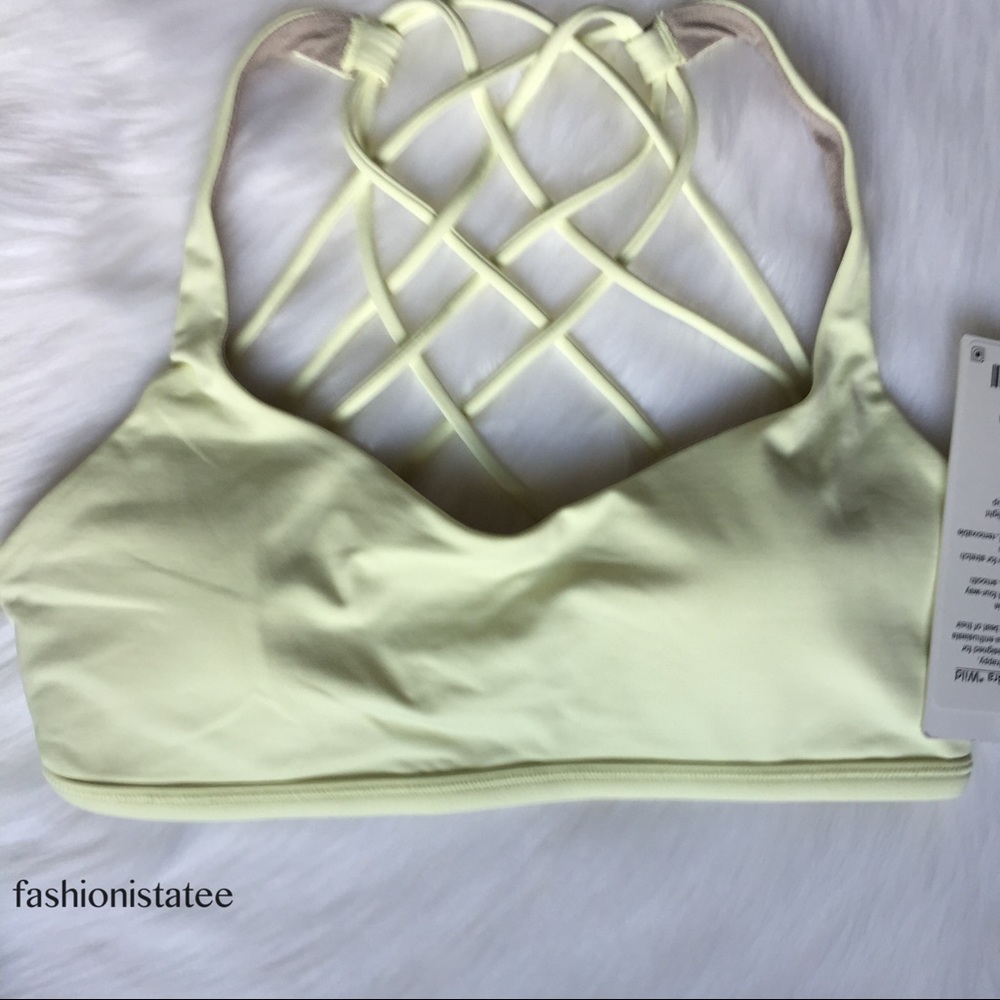 NWT lululemon free to be bra wild ZEST yellow - Picture 1 of 4